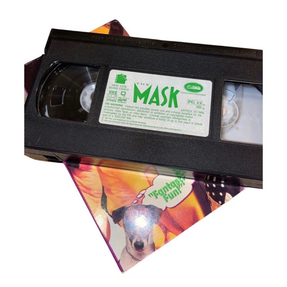 The Mask VHS : Jim Carey : Comedy Movie: Cameron Diaz : Comic Books: Media - Picture 3 of 3